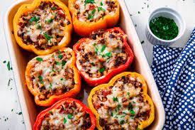 Add the chicken, cream cheese, 1/4 cup of cheddar, mozzarella, hot sauce, and ranch to a mixing bowl and stir well combine. Best Classic Stuffed Peppers Recipe How To Make Classic Stuffed Peppers
