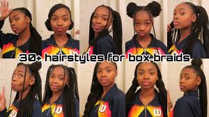 Box braids are individual plaits that are usually divided by small squared off parts or boxes. 30 Different Hairstyles On Box Braids Youtube