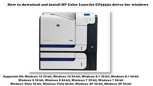 Download the latest and official version of drivers for hp color laserjet cp3525n printer. How To Download And Install Hp Color Laserjet Cp3525x Driver Windows 10 8 1 8 7 Vista Xp Youtube