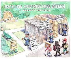 The first 10 amendments form the bill of rights. Matt Wuerker On Twitter The 1st Amendment And The 2nd Amendment Walk Into A Park New Cartoon Politico Https T Co Fprr8za0p3
