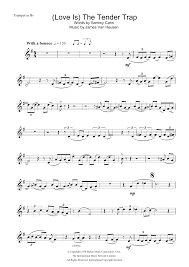 With midi and video preview. Frank Sinatra Love Is The Tender Trap Sheet Music Download Printable Pdf Jazz Music Score For Real Book Melody Lyrics Chords 61389
