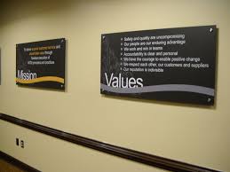 Mission And Vision Signs Google Search Acrylic Sign Wayfinding Signage Design Signage Design