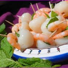 N 15 Amuse Bouches Litchi Crevette Recettes De Cuisine Buffet Alimentaire Entree Crevette