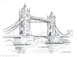 Bridge drawing city drawing stephen wiltshire autistic artist summer drawings westminster bridge observational drawing a level art amazing drawings. London Tower Bridge Pencil As A Greeting Card Prints And Postcards Avauilable Printed As A Greeting Card 6 By 4 Inches Approx With Envelope In Cello Bag