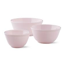 Check spelling or type a new query. Mosser Pink Glass Mixing Bowls Set Of 3 Williams Sonoma