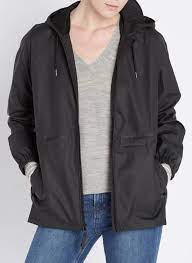 Manteau rayé bleu et blanc. Veste Coupe Vent A Capuche Impermeable Black Rains Femme Place Des Tendances