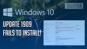Windows 10 august 2021 update is now available for everyone running version 21h1, version 20h2, version 2004, and version 1909. Windows 10 Update 1909 Fails To Install Solution Tutorial Youtube