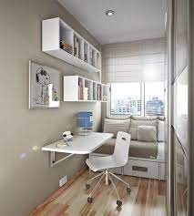 We get that for most people working from home, the reality is not a large room dedicated solely to getting stuff done it's a tiny desk and a spare dining stick a small bureau in the corner of your bedroom, in the hallway or under the stairs and voila, instant home office. Small Space Small Bedroom Desk Small Room Design Small Bedroom Office