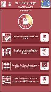 Below you will find puzzle page one clue answers: Puzzle Page On Twitter We Ve Also Added The Option To Immediately Activate The Bonus Cards Received From Completing The Challenges Wheel Saved Bonus Cards Can Be Activated From The Game Progress Section