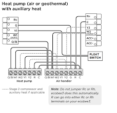 The rh wire connects to the heating system. Ecobee3 Wiring With Heat Pump Home Improvement Stack Exchange