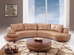 كنب جلد بني فاتح