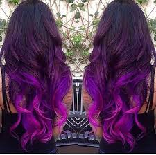 Dark Purple Magenta Fuchsia Ombre Purple Hair Color Ombre Purple Ombre Hair Hair Styles