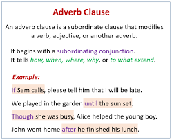 We did not find results for: Adverb Clause Examples Videos