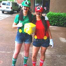 Mario Luigi Diy Costumes Cute Halloween Costumes Partner Halloween Costumes Mario And Luigi Costume