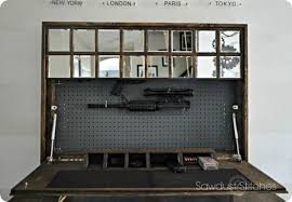 Secure your gun or other personal belongings in plain sight with this locked secret compartment gun storage cabinet. Wall Mirror With Hidden Gun Storage Knockoffdecor Com