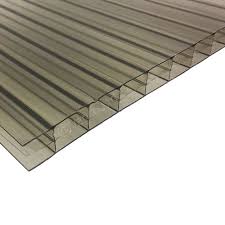 Advantages of polycarbonate roofing sheets and panels. 16mm Triplewall Polycarbonate Roofing Sheet Bronze