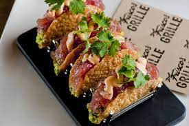 Baja fish tacos calories joey39. Ahi Tuna Tacos From Delfriscosgrille Houston Foodie Bites Food Recipes Amazing Food