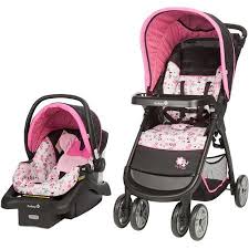 Disney Baby Minnie Mouse Amble Quad Travel System With Onboard 22 Car Seat Walmart Com Baby Car Seats Baby Strollers Baby Minnie Mouse