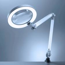 Ring Magnifier Lamps With Table Mount