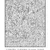 Hard printable color by number coloring pages. 1