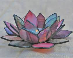 Christmas presents for my three friends. Lotus Flower Stained Glass Candle Holder Nurcin Dize Vitray Mozaik