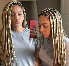 Blonde Braids Pinterest Hair Nails And Style For More Pictures Follow Us For My Dolls That Blonde Braids Blonde Box Braids Hair Styles