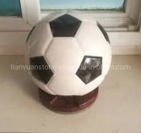 Grey Granite Football Carving, Stone Football Sculpture ...