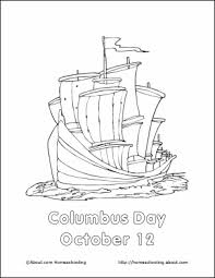 Columbus Day Coloring Pages Christopher Columbus Unit Study Coloring Book Pages