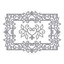 Shapeabilities Heart Leaf Frame Etched Dies Timeless Heart Collection By Marisa Job Scrapbook Crafts Spellbinders Paper Art