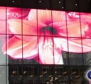 Transparent LED in window glass film