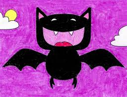 To draw a cartoon shark, draw a circle with a curved triangle on the bottom, extending to the left. How To Draw A Cartoon Vampire Bat Art Projects For Kids