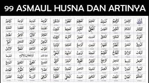 Asmaul husna dan artinya banyak di jelaskan di dalam al qur'an. 99 Asmaul Husna Nama Allah Lengkap Dengan Artinya Beserta Keutamaan Dan Khasiat Membacanya Halaman All Tribun Pekanbaru