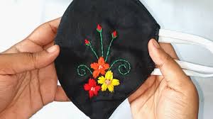 1,155 embroidery mask designs products are offered for sale by suppliers on alibaba.com, of which party masks accounts for 4%, respirators & masks accounts for 1. Embroidery On Mask Easy Embroidery Work On Mask Mask Decoration Hand Embroidery Simple Design Youtube