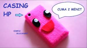 Cara Membuat Casing Hp Dari Kain Flanel Youtube
