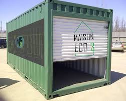 Construsiez Votre Garage Rapidement Avec Maison Eco3 Construction En Container Maritime Maison Container Maison Maisons Eco