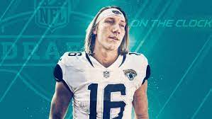 .jaguars selecting clemson quarterback trevor lawrence with the first pick of the 2021 nfl draft. 2021 Nfl Mock Draft Clemson S Trevor Lawrence Goes No 1 Overall To The Jaguars Jets Take Byu S Zach Wilson At No 2 Nfl Draft Pff