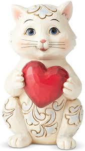 Pendentif chat un grand coeur. Chat Avec Coeur Jim Shore