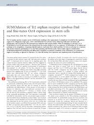 Камера заднего вида мерседес gl x166 (гл). Pdf Sumoylation Of Tr2 Orphan Receptor Involves Pml And Fine Tunes Oct4 Expression In Stem Cells
