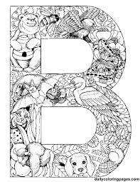 One page for each letter of the alphabet, plus an adorable animal to color! Daily Coloring Pages Alphabet Letters Print Challenging Animal Coloring Name B107 Horizon
