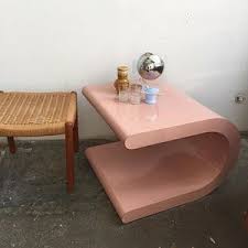 Our Newest Love Vintage Pink Laminate Curved Table Coffee Or Side Table 400 Danish Mid Century Jute An Home Decor Pictures Home Decor Home Decor Bedroom