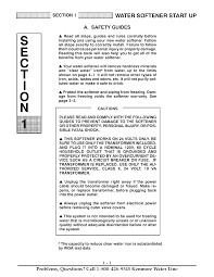 Or you can go the easier route and buy an iron removing product made for cleaning water softeners from a home improvement store and follow the directions on the package. Kenmore 625388280 User Manual Water Softener Manuals And Guides L0522373