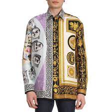 Versace Outlet: Chemise homme | Chemise Versace Homme Multicolore | Chemise  Versace A79337 A225110 GIGLIO.COM
