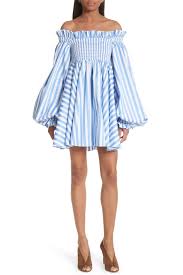 Caroline Constas Kora Stripe Off The Shoulder Dress Nordstrom Rack