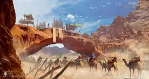 That's where your mounts — camels, horses, chariots and the like — come in. Artstation Ac Origins Desert Erin Abeo Deserts Desert Mountains Desert Environment