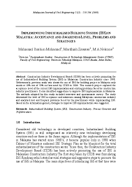 Usually, these schools are very 'british' in approach and don't really adhere to the ib's learning culture, focus on learner skills, internationalism. Pdf Implementing Industrialised Building System Ibs In Malaysia Acceptance And Awareness Level Problems And Strategies Mohammad Ali Nekooie Academia Edu