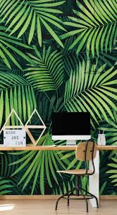Leaves Of Palm Tree Wallpaper Wallsauce Us Palm Trees Wallpaper Tree Wallpaper Jungle Wallpaper Green palm tree leaves background.