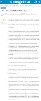 Diario de cuyo es un diario matutino editado en la ciudad de san juan, argentina. Aliado Clave Contra Hernias De Disco Diario De Cuyo San Juan Columna En Cordoba
