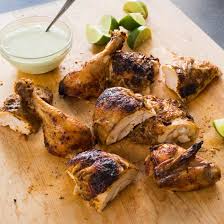 This peruvian chicken recipe and the accompanying green sauce is the closest i could get. Peruvian Roast Chicken With Garlic And Lime America S Test Kitchen