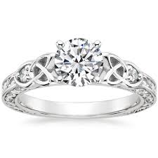 18k White Gold Aberdeen Diamond Ring Vintage Engagement Rings Brilliant Earth Rings Irish Engagement Rings