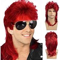 Amazon.com: Baruisi Mullet Wigs for Men Silver White 80s Cosplay Halloween  Wig for Fancy Dress : Clothing, Shoes & Jewelry